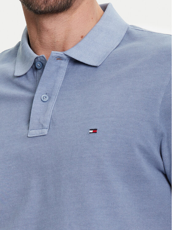Tommy Hilfiger Tommy Hilfiger Polo MW0MW34757 Niebieski Regular Fit