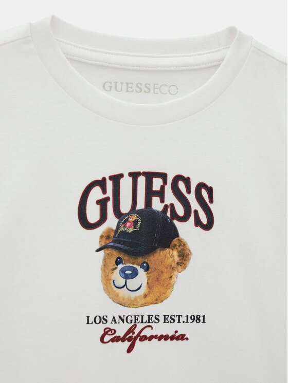 Guess Kids Guess Kids T-Shirt 183750 Bílá Classic Fit