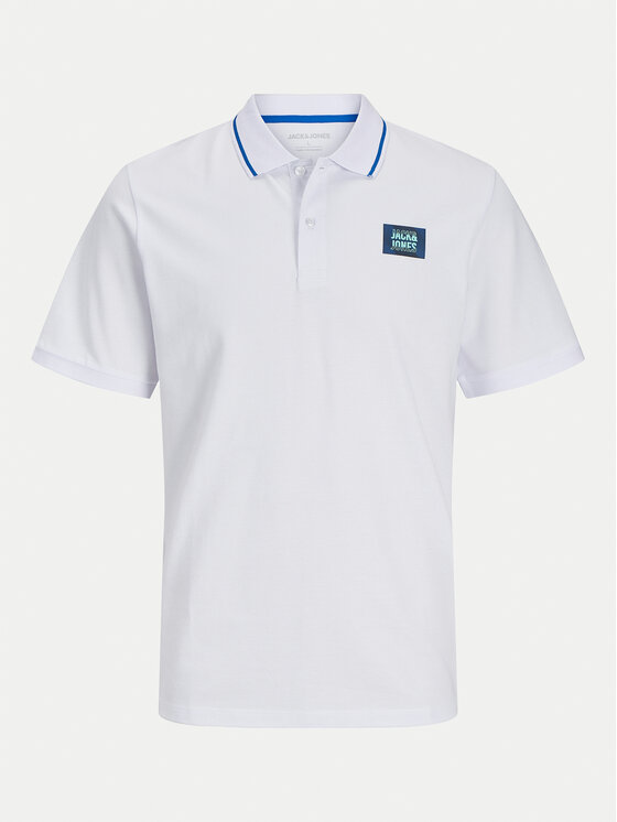 Jack & Jones Jack & Jones Polo Hudson 12269238 Biały Regular Fit