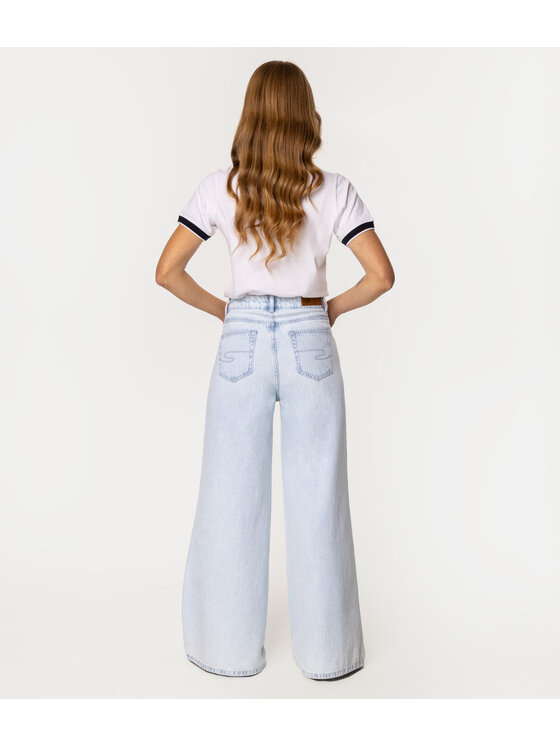 Lee Cooper Lee Cooper Jeansy APRIL 3165 Niebieski Wide Leg