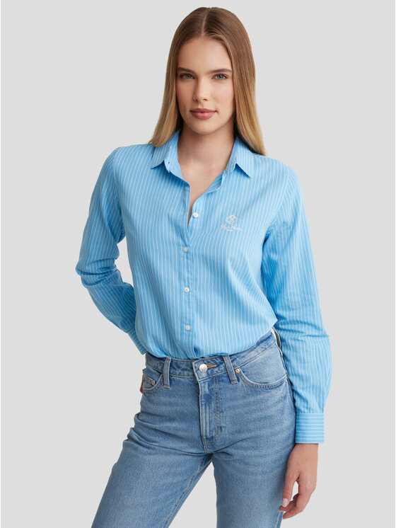 BIG STAR BIG STAR Koszula ORATO_401_140 Niebieski Basic Fit