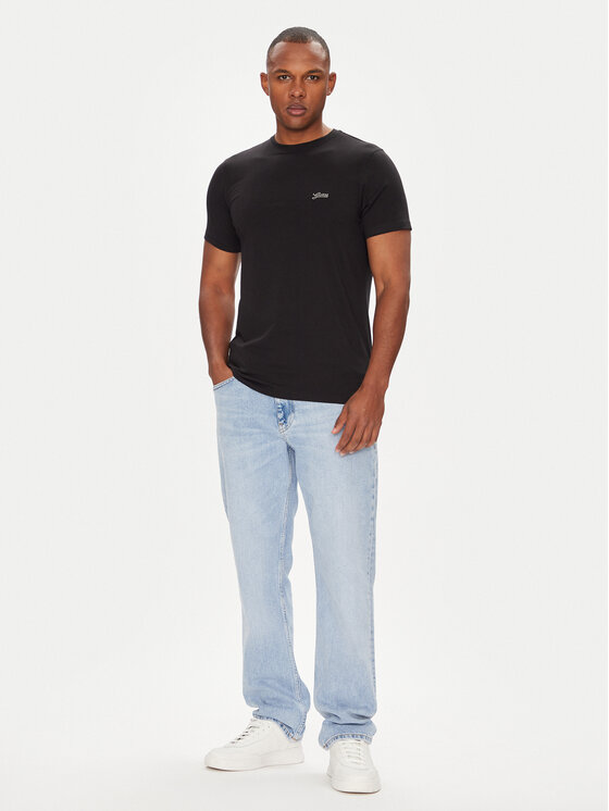 Guess Guess T-Shirt M4GI70 KC9X0 Czarny Slim Fit