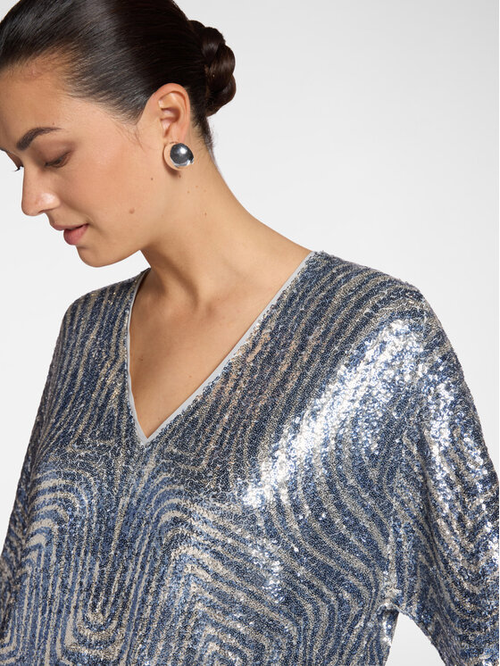 Elena Mirò Elena Mirò Vestito da giorno 7001Z000118N001 Grigio Regular Fit