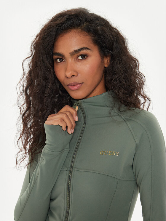 Guess Guess Sweatshirt Marika V4YP12 KCD02 Grün Slim Fit