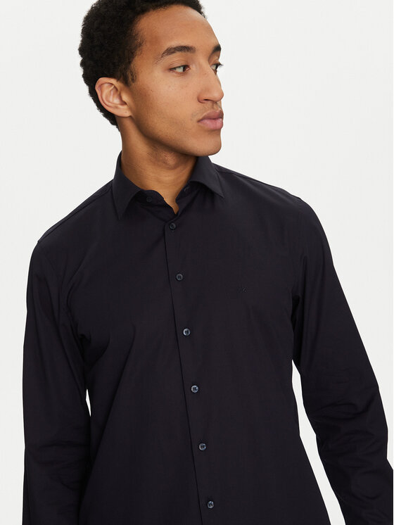 Calvin Klein Calvin Klein Koszula K10K109509 Granatowy Slim Fit