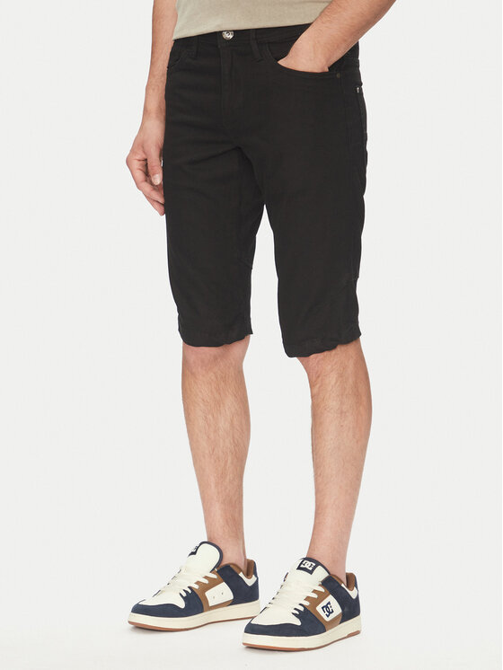 INDICODE Pantaloncini di jeans Kem 70-172 Nero Slim Fit, taglia : M