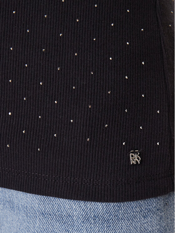 DKNY DKNY топ DJ6T1730 Черен Slim Fit