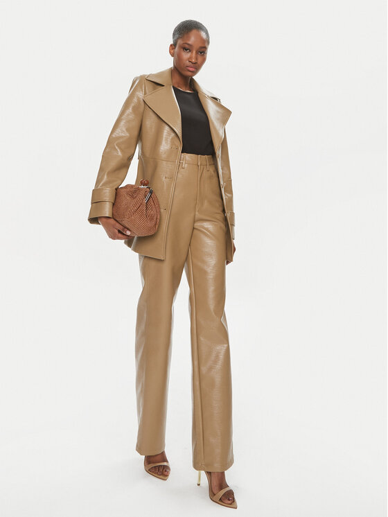 ROTATE ROTATE Giacca in similpelle 1121422512 Marrone Regular Fit
