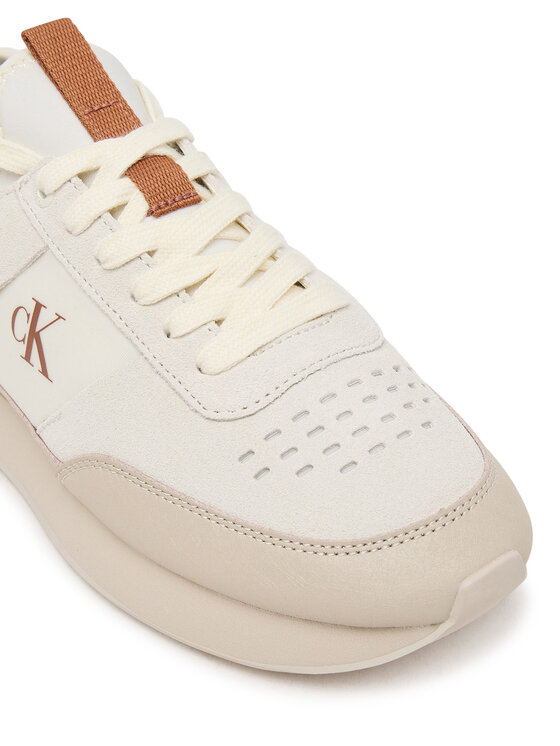 Calvin Klein Calvin Klein Sneakers Retro Runner Sock Laceup Neo Mix HW0HW03250 Crem