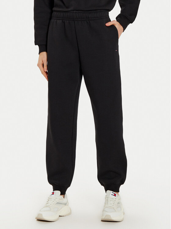 Tommy Hilfiger Tommy Hilfiger Спортивні штани Essential WW0WW45966 Чорний Regular Fit