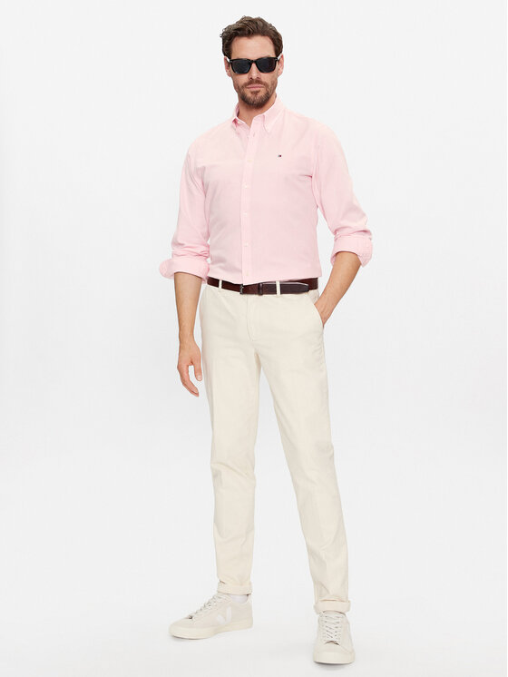 Tommy Hilfiger Tommy Hilfiger Košeľa MW0MW32904 Ružová Regular Fit
