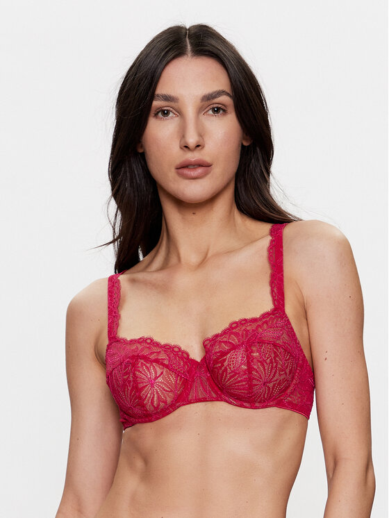 Simone Pérèle Simone Pérèle Pusiau dengta (balcony bra) liemenėlė EXOTICA 1B3330 Raudona