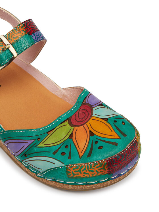 Laura Vita Laura Vita Босоніжки Facscineo 02 Зелений