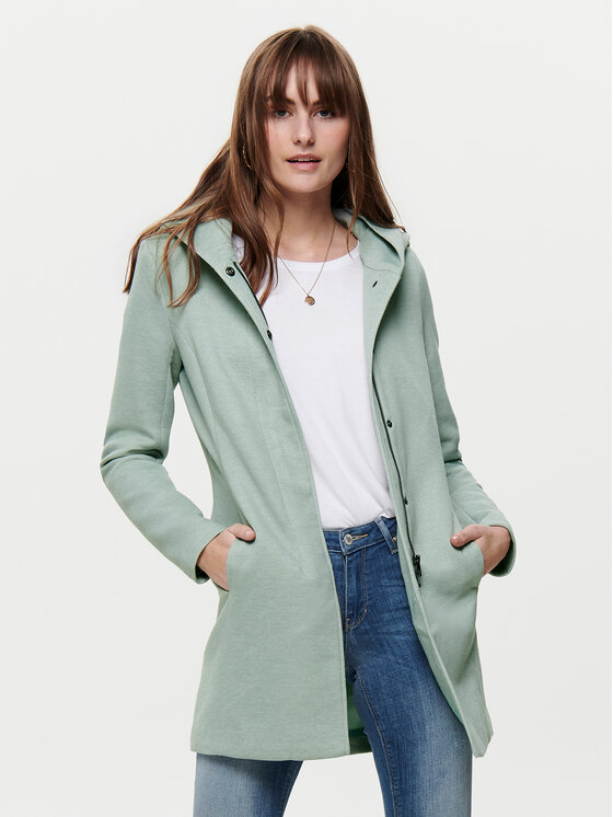ONLY Prechodný kabát Sedona 15142911 Zelená Regular Fit