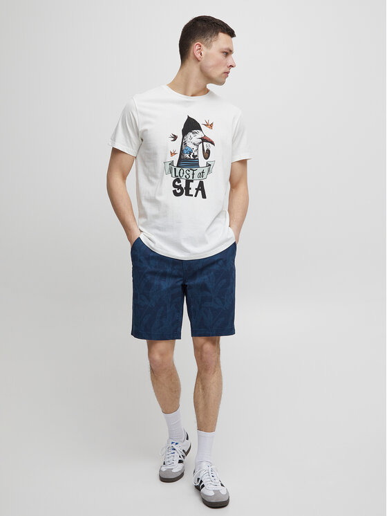 Pantaloncini di tessuto 20715500 Blu scuro Regular...