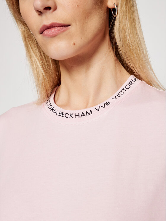 T-shirt Logo Rib 2221JTS002471A Rosa Regular Fit