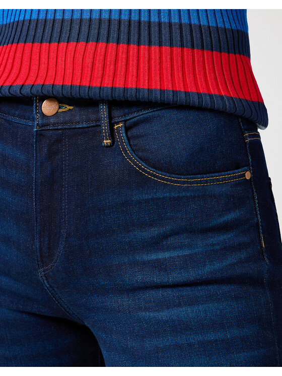 Wrangler Wrangler Jeansy Wrangler Slim Niebieski Slim Fit