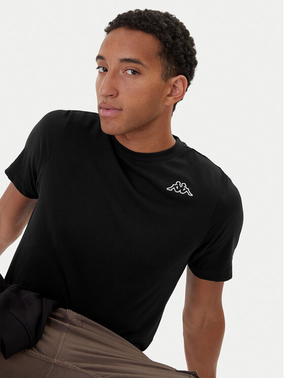 Kappa Kappa Комплект тениски Logo Myrto 322563W Черен Regular Fit