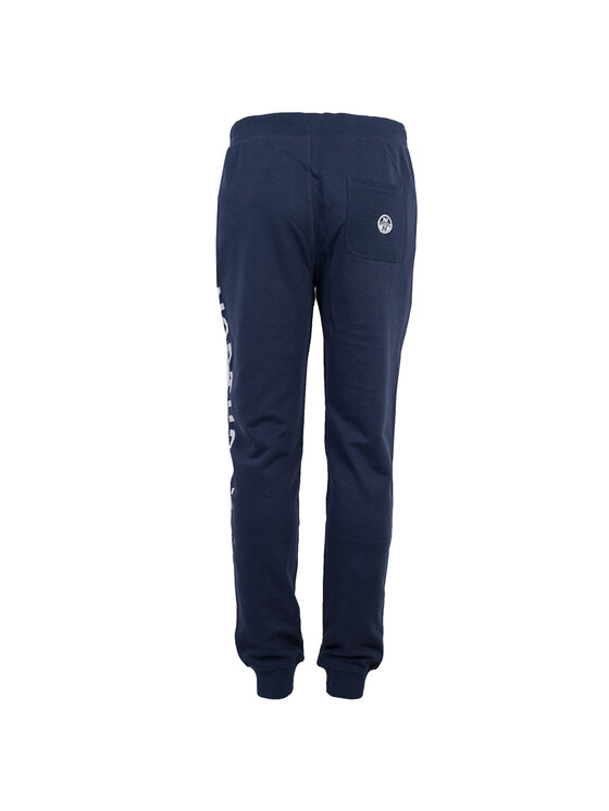 North Sails North Sails Kalhoty z materiálu 90 3203 000 | Sweatpant W/Graphic Tmavomodrá Regular Fit