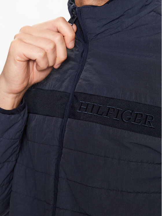 Tommy Hilfiger Tommy Hilfiger Bunda pro přechodné období MW0MW31638 Tmavomodrá Regular Fit