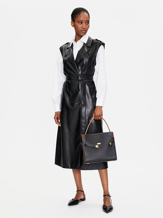 BOSS Boss Сукня зі штучної шкіри Dujeta 50518473 Чорний Regular Fit