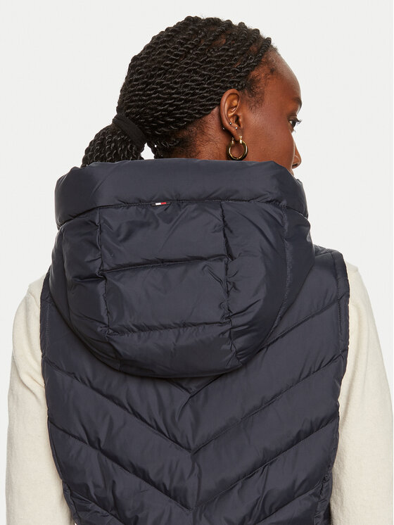 Tommy Hilfiger Tommy Hilfiger Bezrękawnik Chevron WW0WW42624 Granatowy Regular Fit