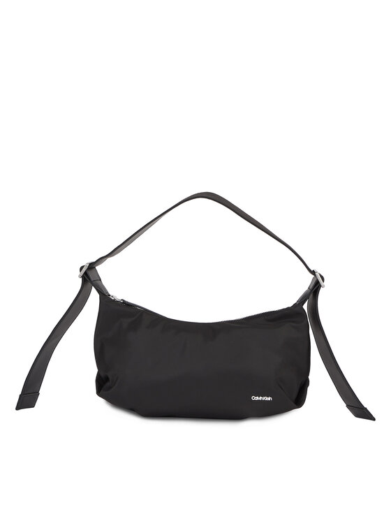 Calvin Klein Crossover Torbica Wide Strap Nylon Shoulder Bag Sm K60K611056 Crna