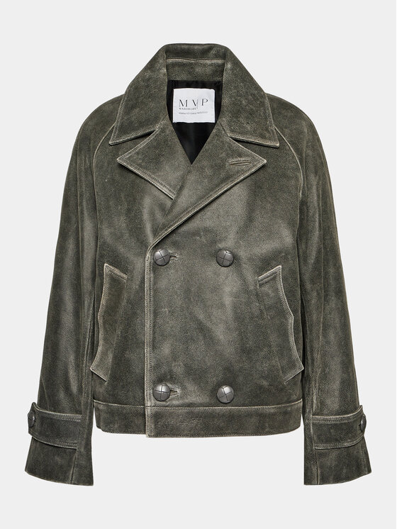 MVP Wardrobe MVP Wardrobe Giacca in similpelle Solferino MVPI3CP152.0PELLE Grigio Wide Fit