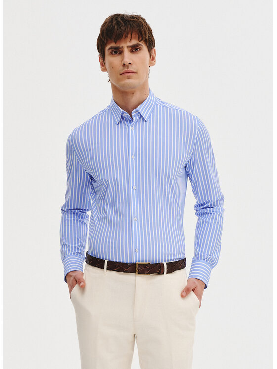 Pako Lorente Pako Lorente Koszula P25SF-1X-028 Niebieski Slim Fit