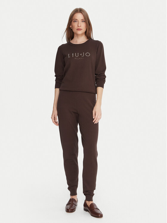 Liu Jo Liu Jo Svetr TF5248 MS63L Hnědá Regular Fit