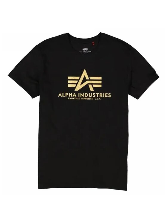 Alpha Industries Alpha Industries T-Shirt AI.100501CB-365 Czarny Basic Fit