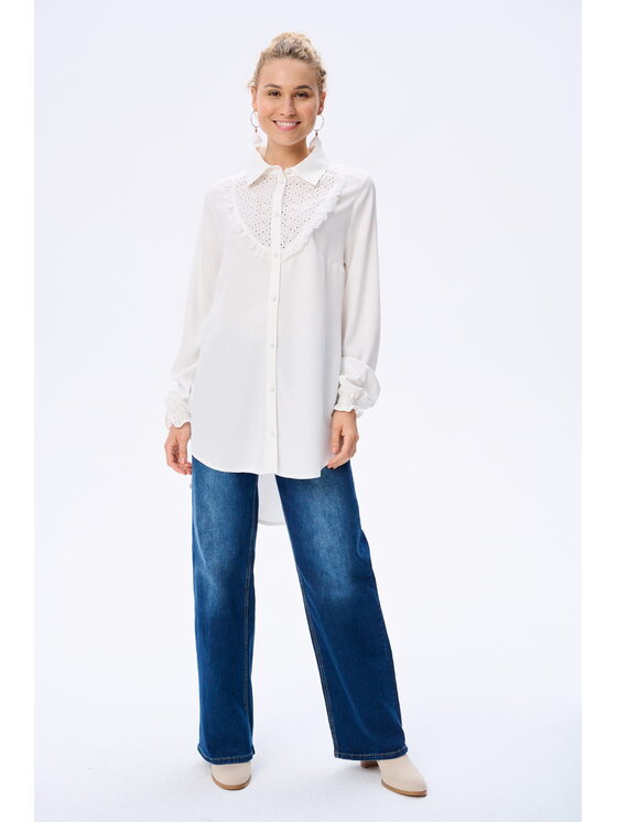 blue shadow blue shadow Bluza Shikeyo Écru