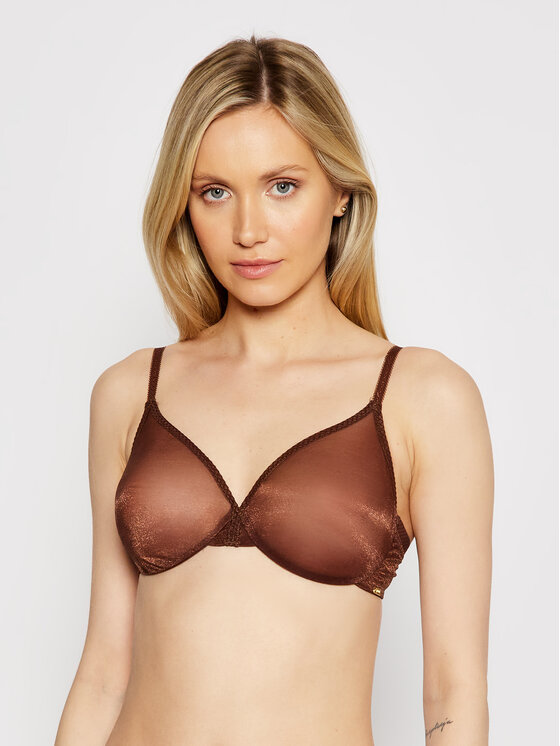 Gossard Nedrček S Kostjo Glossies Sheer Moulded 6271 Rjava