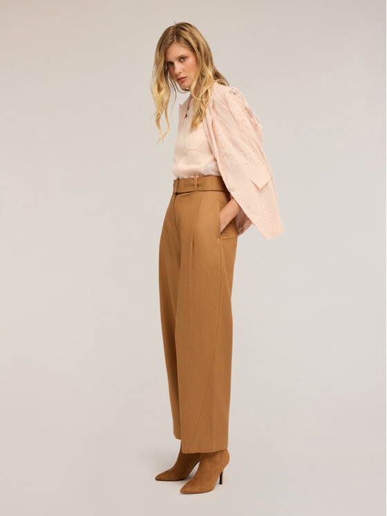 Motivi Motivi Pantaloni di tessuto P068Q004097N022 Marrone Regular Fit