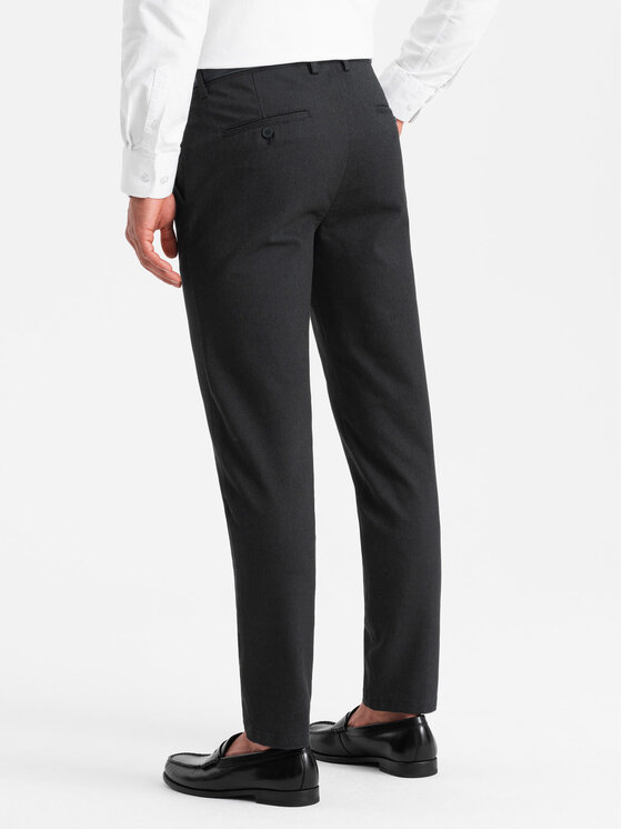 Ombre Ombre Chino kalhoty OM-PACP-0188 Černá Regular Fit