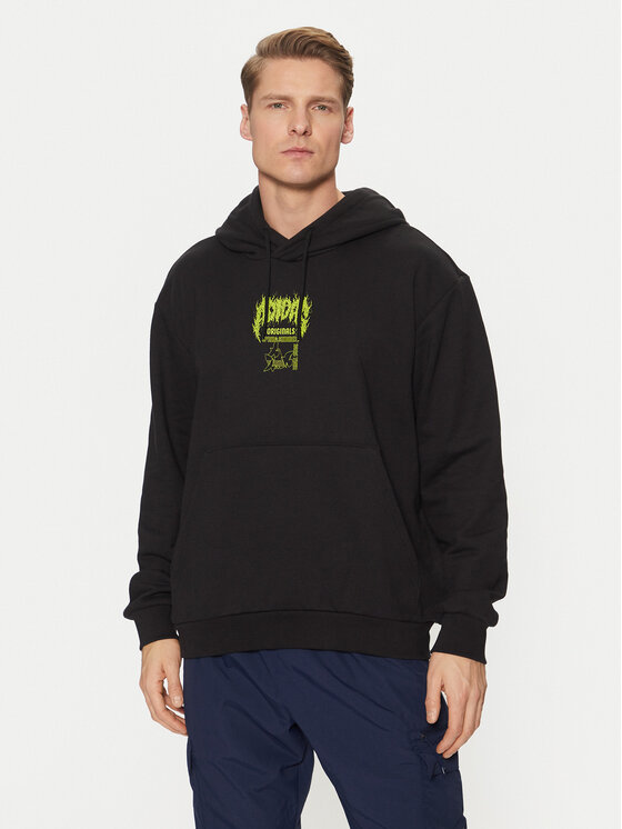 adidas adidas Pulóver Q12 Training Supply Fashion Death Metal JN5703 Fekete Loose Fit