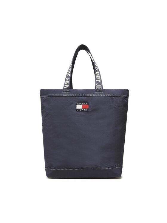 Geantă Tommy Jeans Tjw Heritahe Tote AW0AW14960 Bleumarin