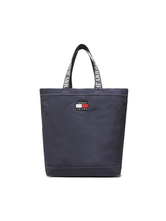 Tommy Jeans Handtasche Tjw Heritahe Tote AW0AW14960 Dunkelblau