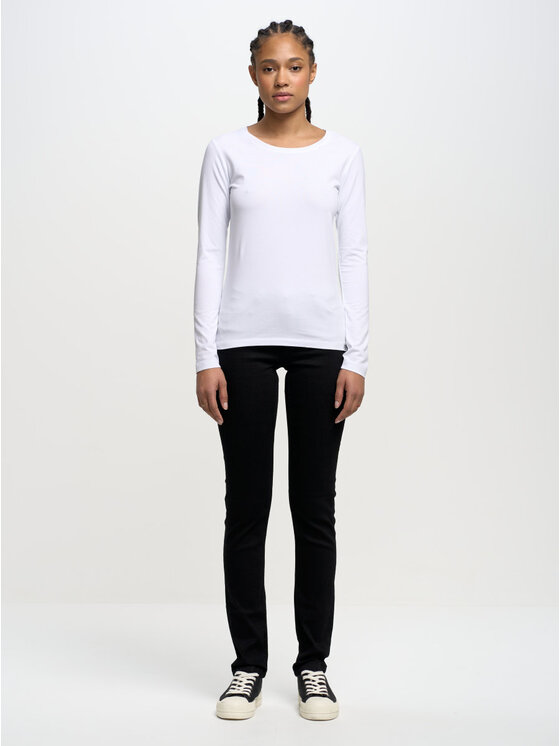 BIG STAR BIG STAR Bluzka supiclassicala_101 Biały Slim Fit