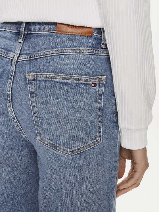 Tommy Hilfiger Tommy Hilfiger Pantaloni scurți de blugi WW0WW41323 Albastru Slim Fit