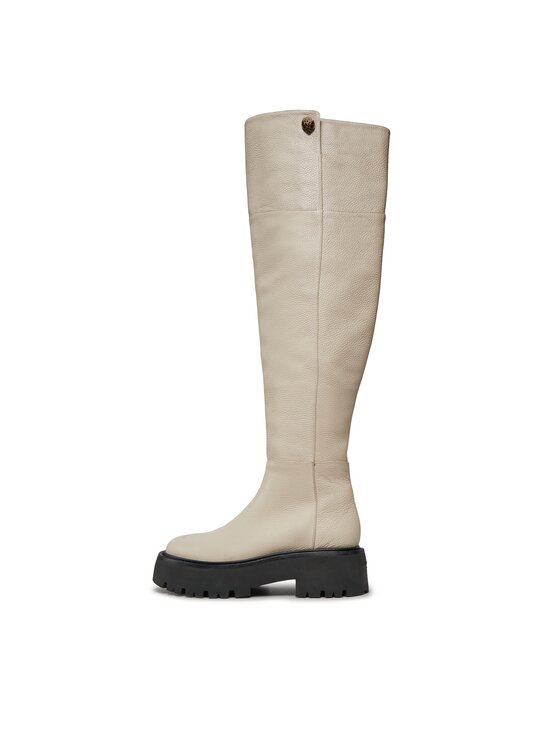 Kurt Geiger Kurt Geiger Kozaki 225-Shoreditch Otk Chunky 655110109 Biały