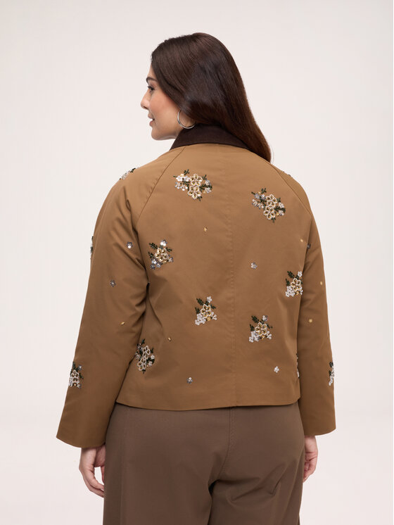 Fiorella Rubino Fiorella Rubino Płaszcz zimowy F006L000068N022 Brązowy Boxy Fit