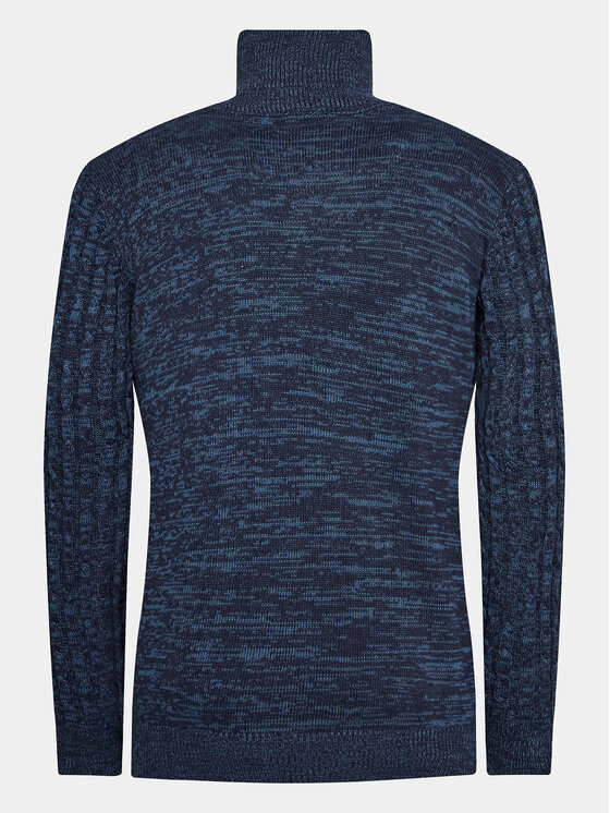 INDICODE INDICODE Džemper Rufus 35-026 Tamnoplava Regular Fit