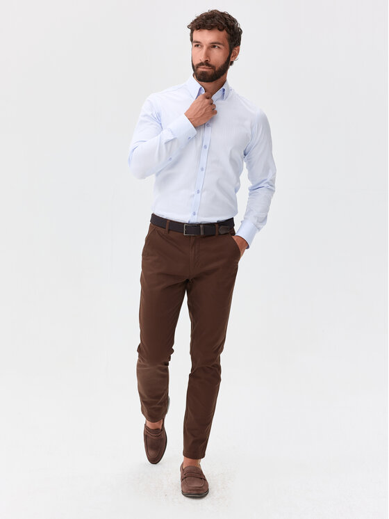 Evenemen Evenemen Koszula Targo G. Sky Spiga Niebieski Slim Fit