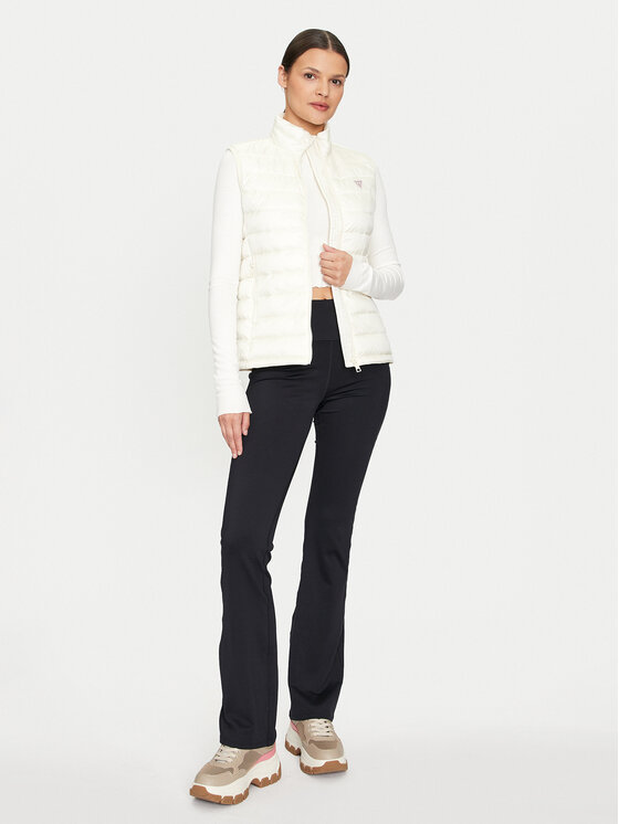 Guess Jeans Guess Jeans Жилетка за костюм W4YN11 WG922 Екрю Regular Fit