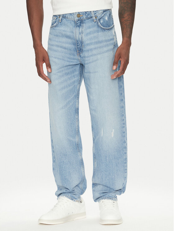 Guess Jeans Męskie Jeansy, rozmiar 33/32, Niebieskie, M5YA90 D5R2A