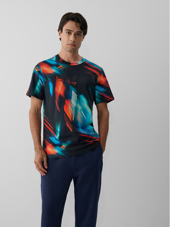 4F 4F T-Shirt PIT STOP Kolorowy Regular Fit