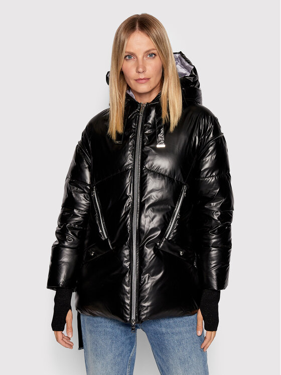 Diego M Diego M Пуховик 22IP-R267 Чорний Regular Fit