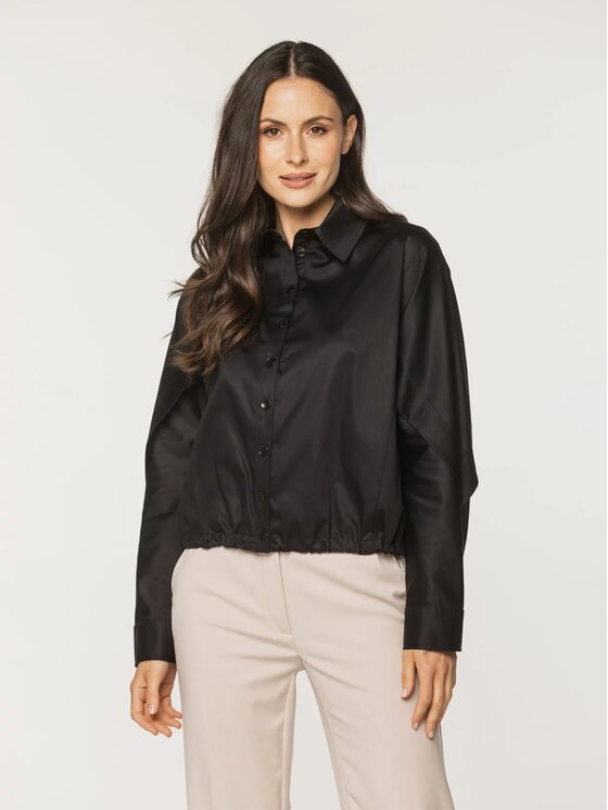 Willsoor Willsoor Koszula 61520 Czarny Original Fit