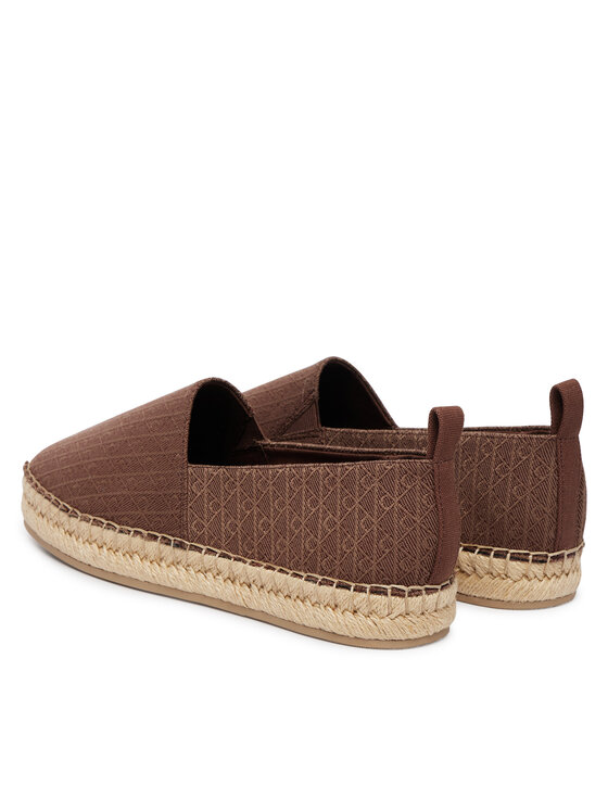 Calvin Klein Calvin Klein Espadrilės Oblique Espadrille Aop HW0HW02933 Ruda